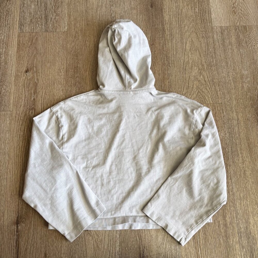 Nike Light Gray Cropped Hoodie - Picture 2 of 6